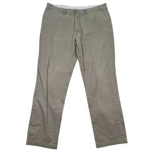 Polo Ralph Lauren Classic Fit Chino Pants Khaki Mens 36x32 Flat Front Cotton EUC